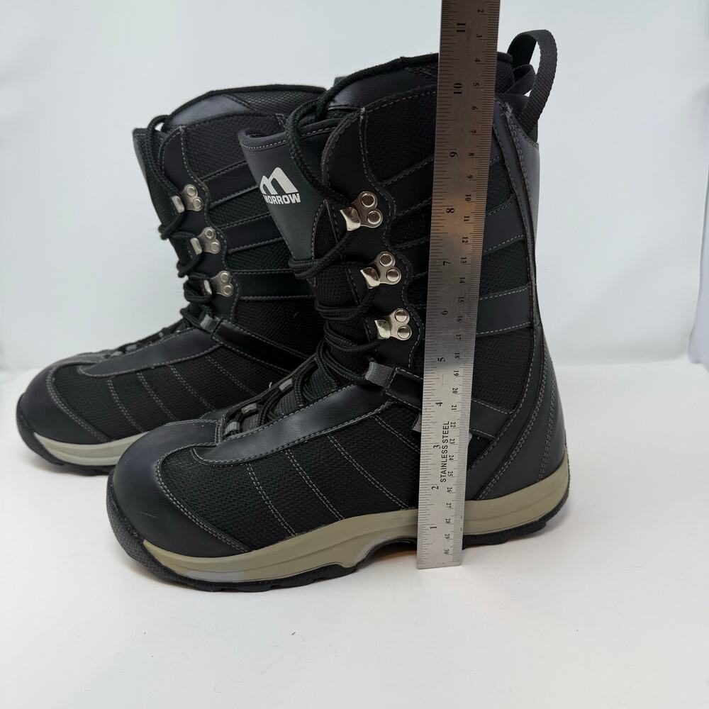 Morrow Snowboarding Boot Men's 8 Black Shock Absorbing Cushioning Adjustable - Picture 14 of 15